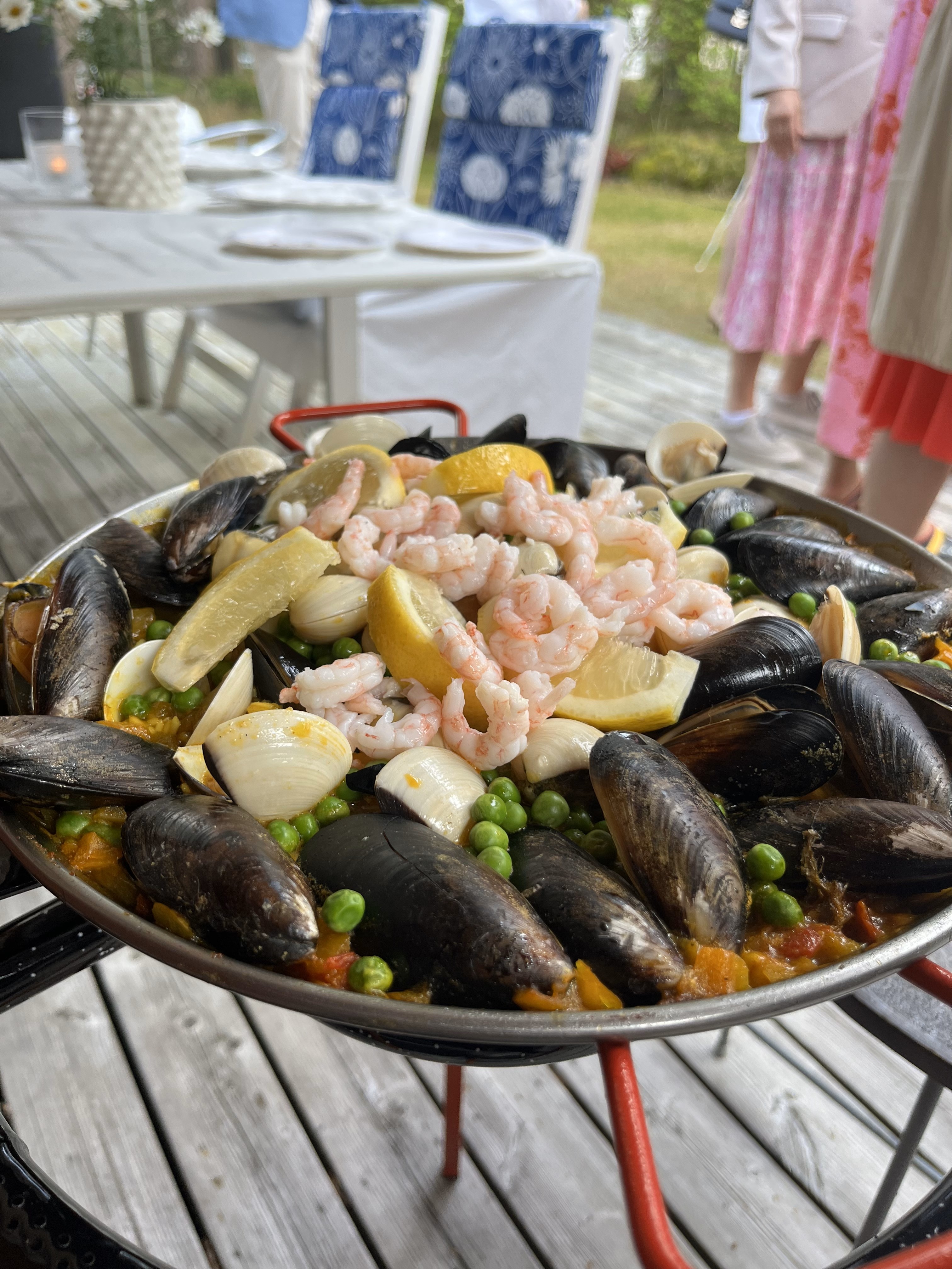 Skaldjurs paella catering